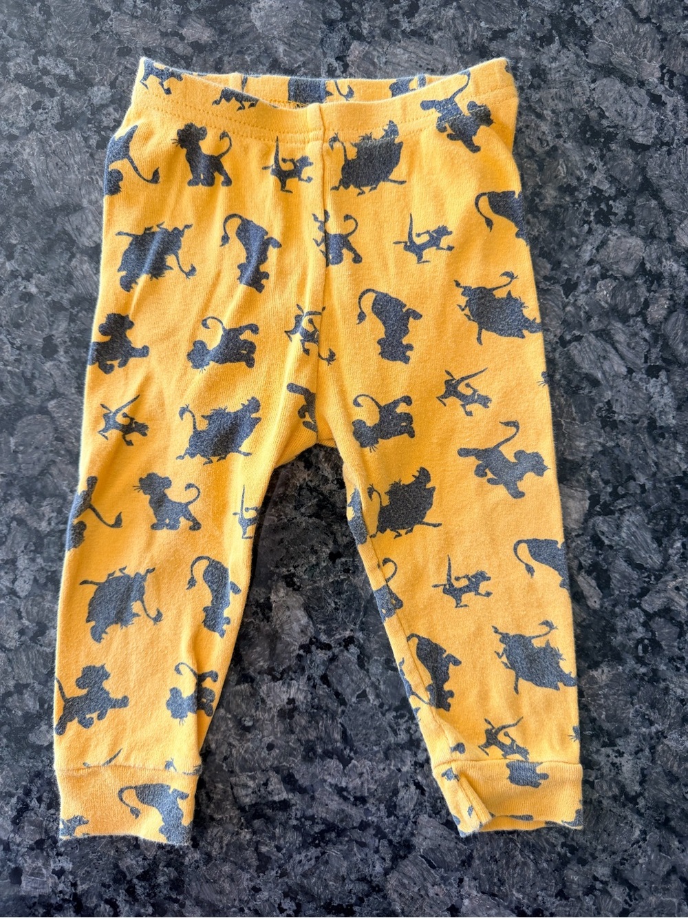 3/$15 Baby GAP Yellow Disney Lion King Pajama Pants 12-18M Cotton Sleep Pants